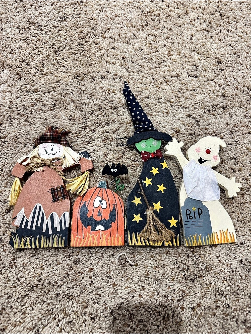 Halloween tabletop figure set in Black & Orange 5